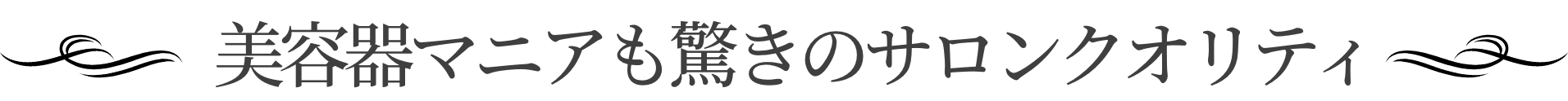 美容器マニアも驚きのサロンクオリティ